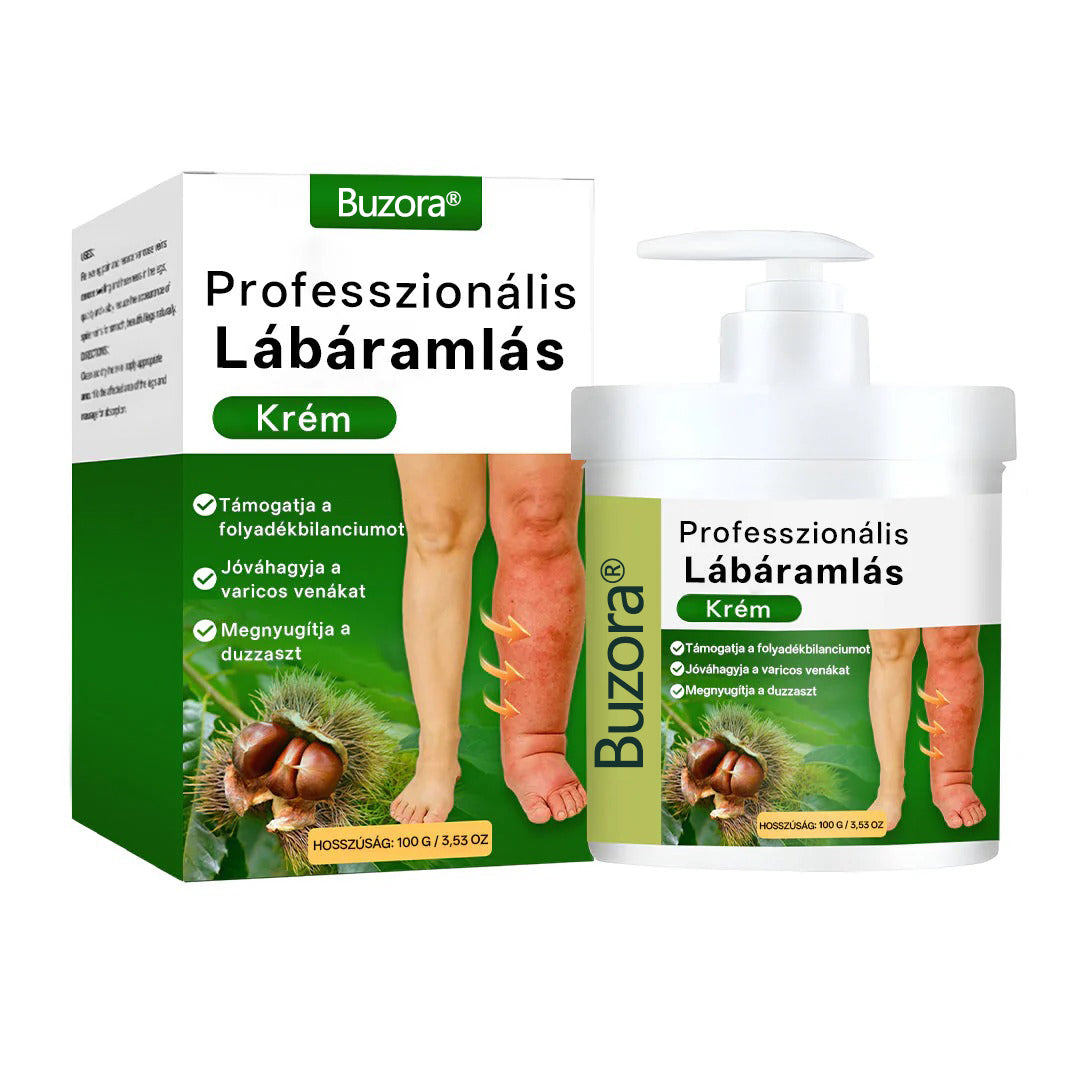 🌿 Buzora® Professional Lábkeringést Támogató Krém | 🦵 Micro-Mist Transzdermális Technológia | 💧 Duzzadt & Nehéz Lábak Ápolására | ✨ Mindennapi Komfortért