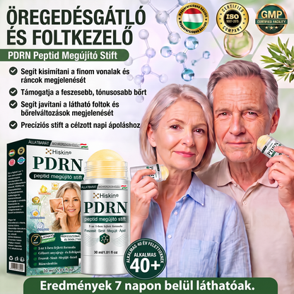 𝐇𝐢𝐬𝐤𝐢𝐧® PDRN Peptide Renewal Stick – Fejlett PDRN Peptid Bőrmegújító Stift | ✨ Ráncok, Sötét Foltok & Laza Bőr Célzott Ápolása | 💎 Feszesebb, Simább & Egyenletesebb Megjelenés | 🎯 Arcra & Testre |
