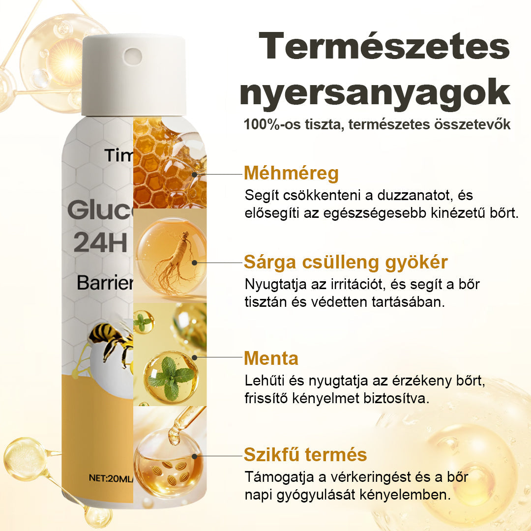 CleraNaure® GlucaVeil 24H Lábvédő Spray 🌿 – Természetes Védőformula Érzékeny és Száraz Láb Bőrének Mindennapi Ápolására 🦶