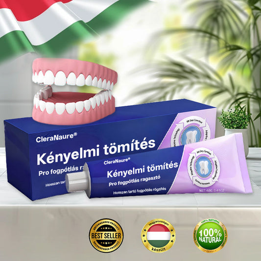 🦷 CleraNaure® Comfort Seal Pro Denture Fixative Adhesive – ⏳ 96-Hour Long-Lasting Denture Grip | 🔒 Custom Comfort Seal Technology | 💧 Waterproof Hold Without Sticky Residue