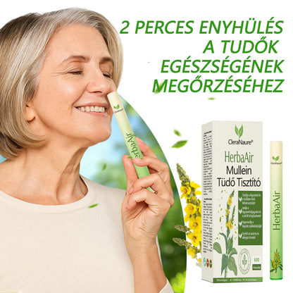 CleraNaure® HerbaAir Mullein Kivonatos Orrinhalátor ⭐ Természetes Gyógynövényes Formula Mindennapi Használatra 🔥