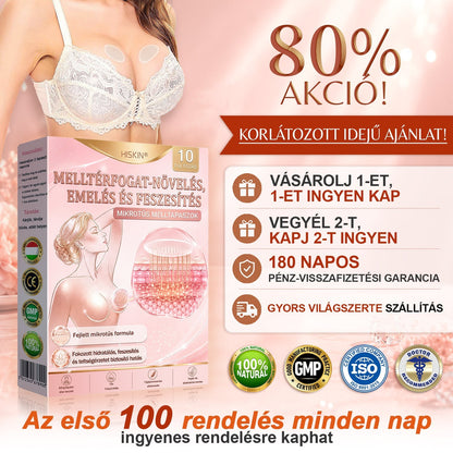 🔥 HISKIN® Nano Mikrotűs Mellvolumen-növelő és Feszesítő Kezelés ✨ Fejlett Nőies Kontúrápoló Rendszer | Kollagénpeptid és Hialuronsav Technológia 🌸