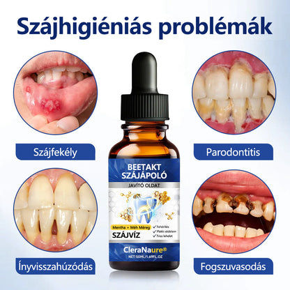 🐝 CleraNaure® BeeTakt Prémium Méhméreg Szájápoló Javító Oldat 🦷 – Q10, Hialuronsav és Természetes Növényi Formula az Egészséges Ínyért és Erősebb Mosolyért