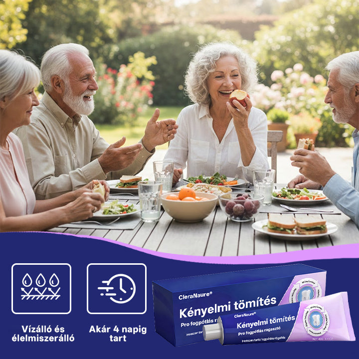 🦷 CleraNaure® Comfort Seal Pro Denture Fixative Adhesive – ⏳ 96-Hour Long-Lasting Denture Grip | 🔒 Custom Comfort Seal Technology | 💧 Waterproof Hold Without Sticky Residue