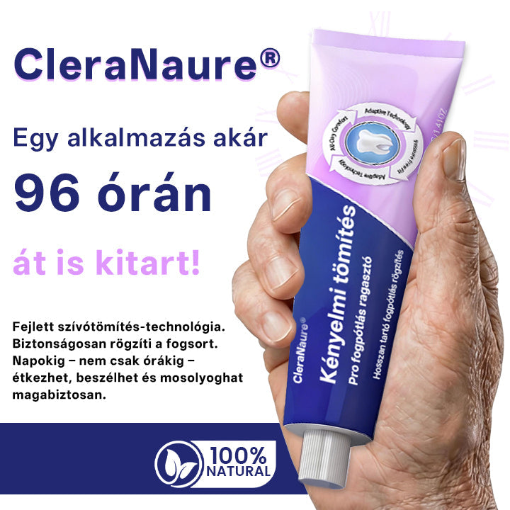 🦷 CleraNaure® Comfort Seal Pro Denture Fixative Adhesive – ⏳ 96-Hour Long-Lasting Denture Grip | 🔒 Custom Comfort Seal Technology | 💧 Waterproof Hold Without Sticky Residue