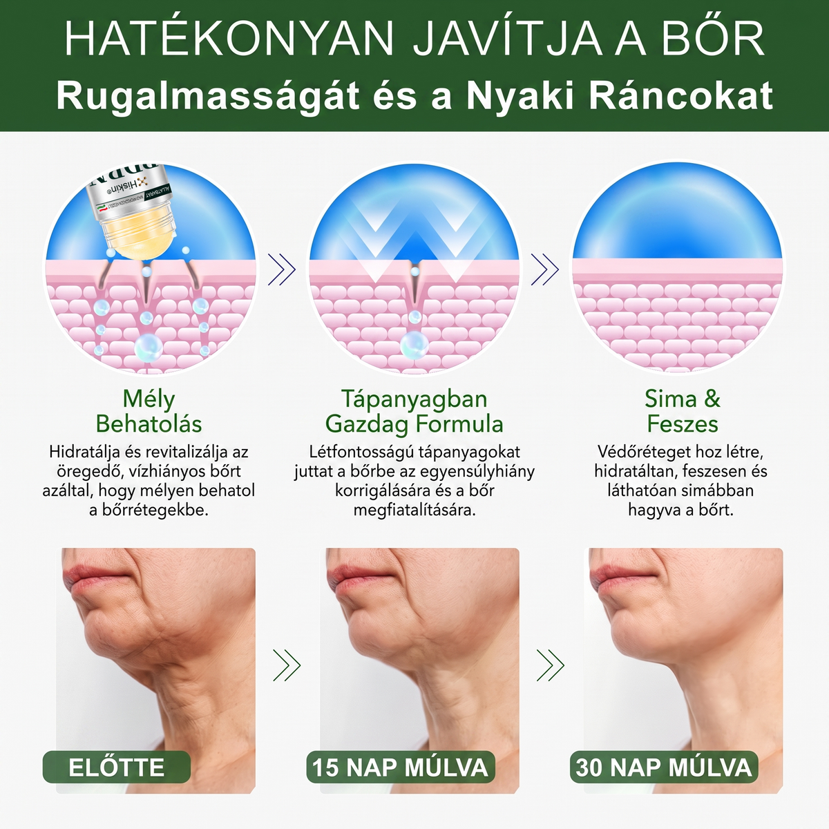 𝐇𝐢𝐬𝐤𝐢𝐧® PDRN Peptide Renewal Stick – Fejlett PDRN Peptid Bőrmegújító Stift | ✨ Ráncok, Sötét Foltok & Laza Bőr Célzott Ápolása | 💎 Feszesebb, Simább & Egyenletesebb Megjelenés | 🎯 Arcra & Testre |