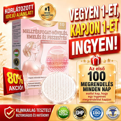 🔥 HISKIN® Nano Mikrotűs Mellvolumen-növelő és Feszesítő Kezelés ✨ Fejlett Nőies Kontúrápoló Rendszer | Kollagénpeptid és Hialuronsav Technológia 🌸