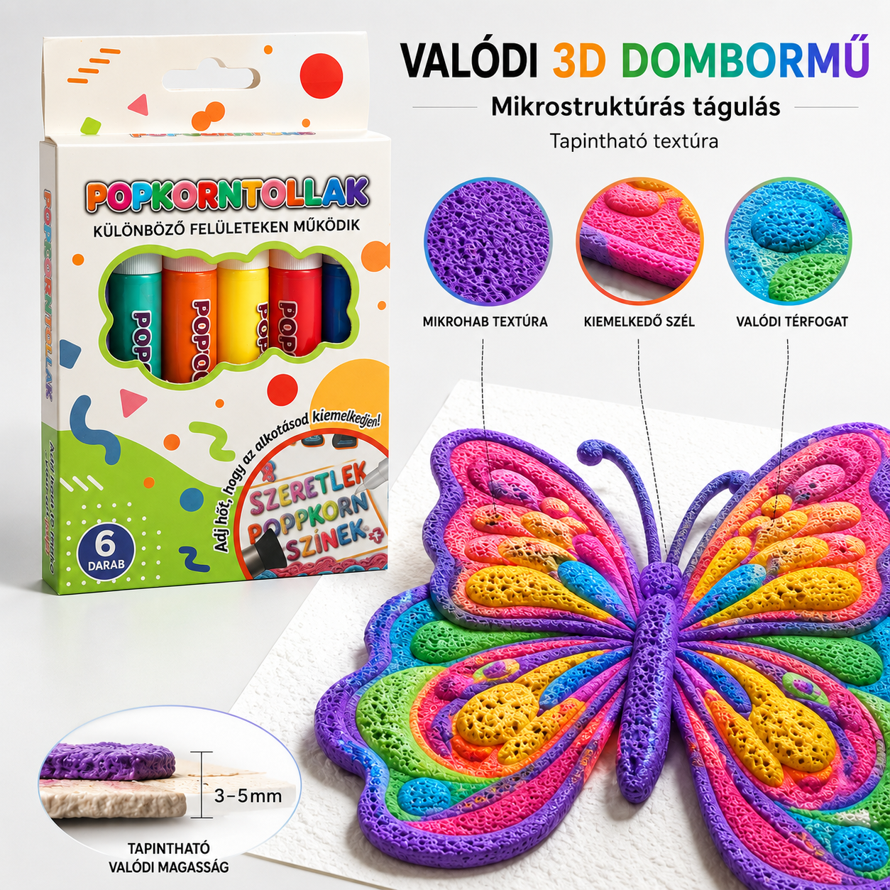 Spóroljon 50%-ot, ha még ma rendel 丨CleraNaure® 3D Domborművészeti Toll – Változtassa lapos rajzait megérinthető 3D művészetté🖌️🖍️