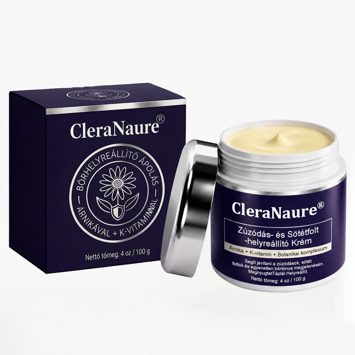 ✨ CleraNaure® Arni-K Recovery Complex | 🌿 Arnica + K-vitaminos Testápoló | 🟣 Zúzódásnyomok & Elszíneződések | 🌑 Sötét & Pigmentfoltok | 💧 Egyenetlen Bőrtónus | 🌸 Mindennapi Ápolás 🔥