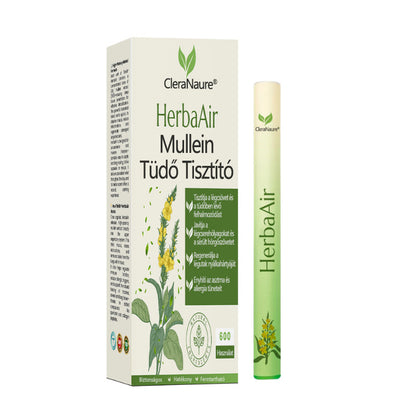 CleraNaure® HerbaAir Mullein Kivonatos Orrinhalátor ⭐ Természetes Gyógynövényes Formula Mindennapi Használatra 🔥