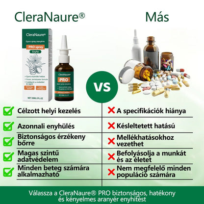 CleraNaure® Gyors Hatású Aranyér PRO Spray 🌿 – Természetes Növényi Formula a Kényelmesebb Ülésért és Mozgásért 🎁